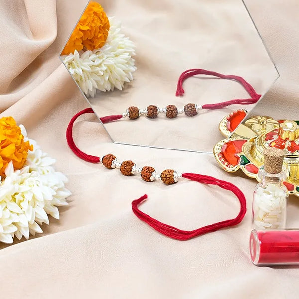 Sacred Quartet Rudraksha Rakhi