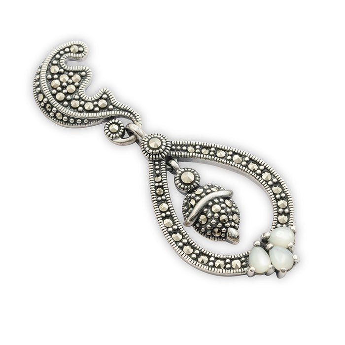 Vintage Elegance Silver Earrings - Touch925