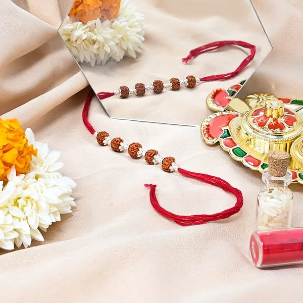 Panch Rudraksha Blessings Rakhi