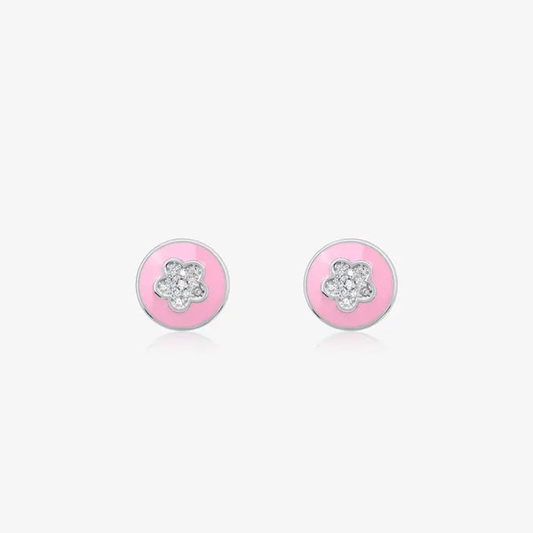 Silver Floral Studs