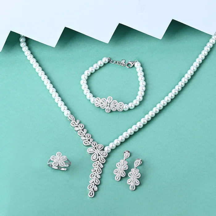 Pearl Petal Jewellery Set - Touch925