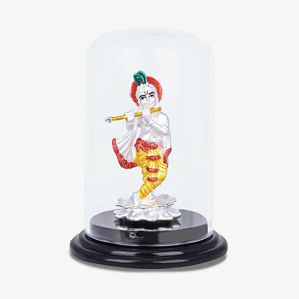 999 Silver Shree Krishna Ji Idol