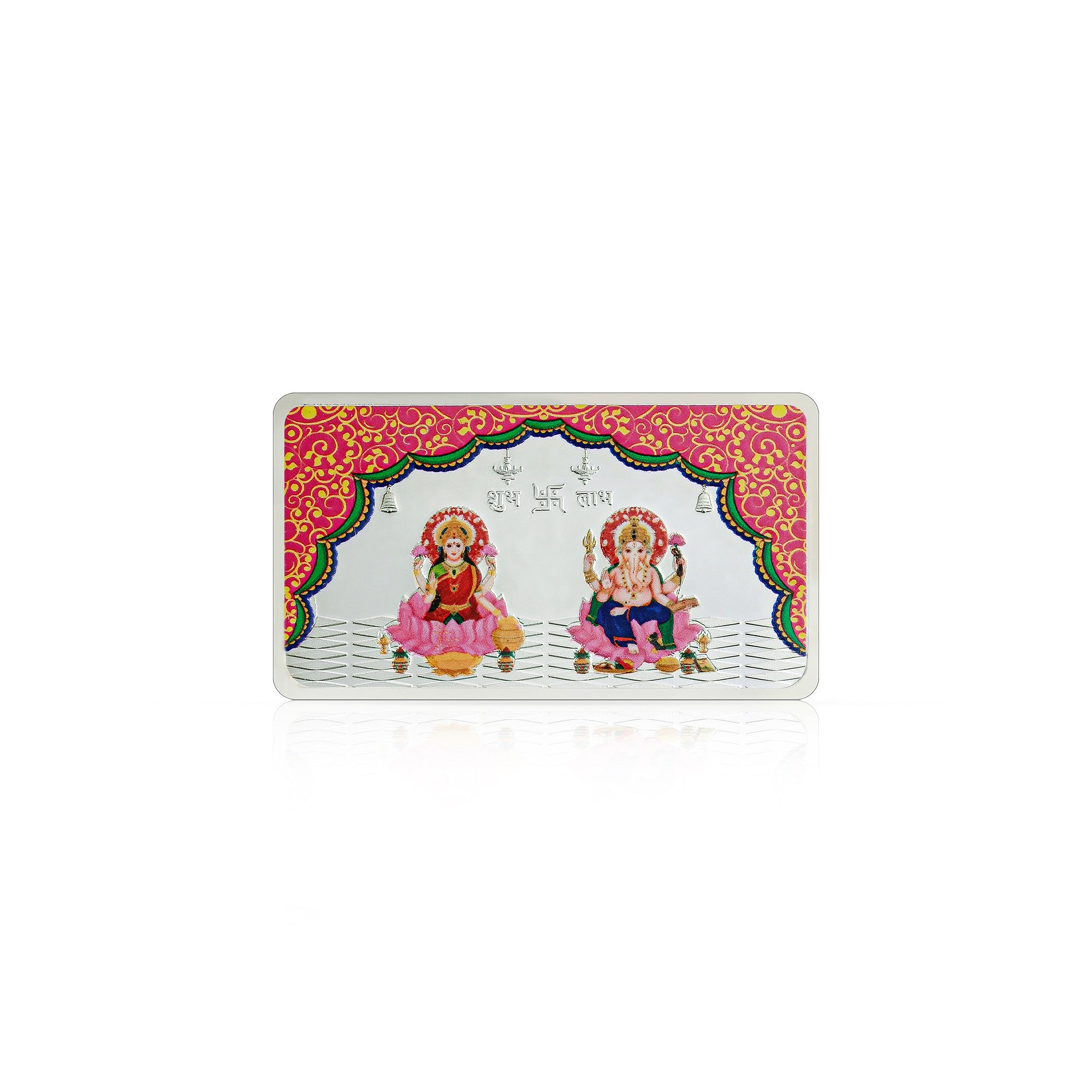 Pure 999 Silver 50g Lakshmi Ganesh Coin