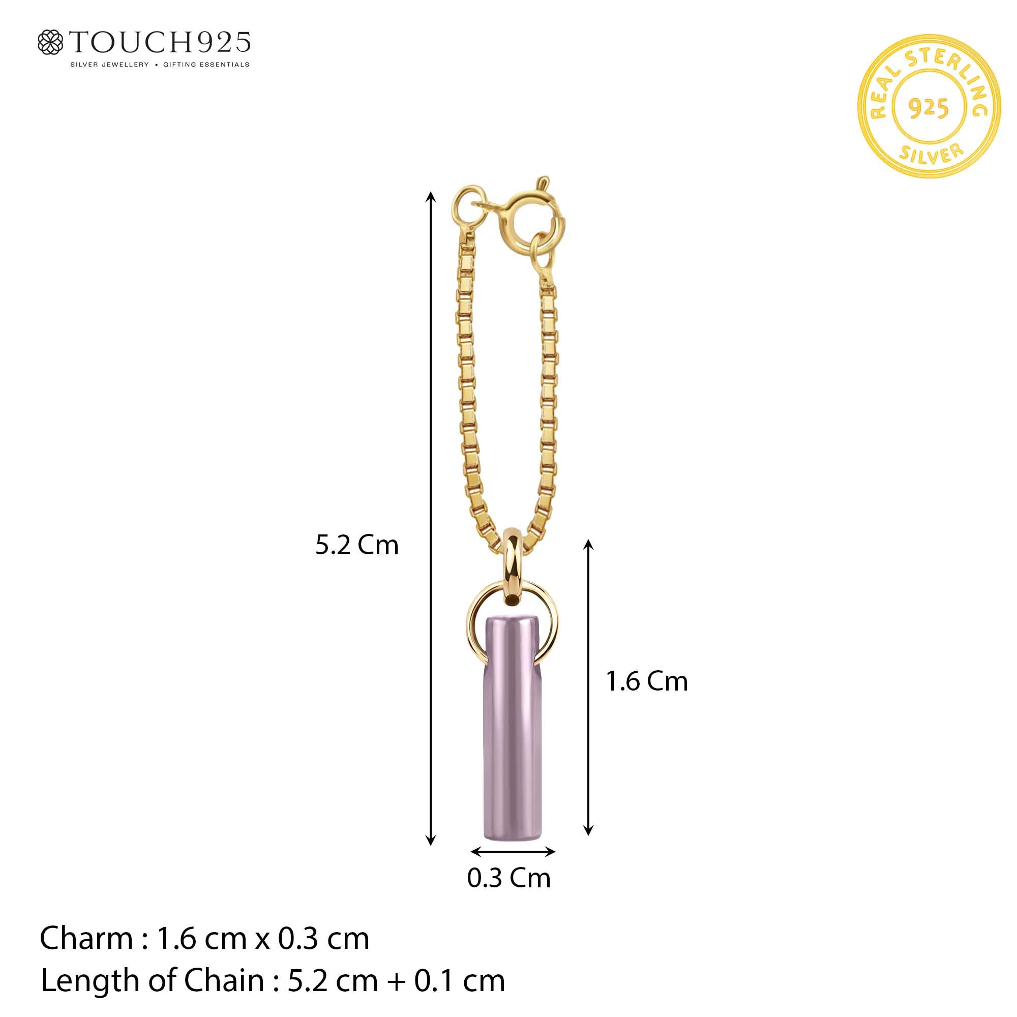 Iris Birthstone Charm (Feb)