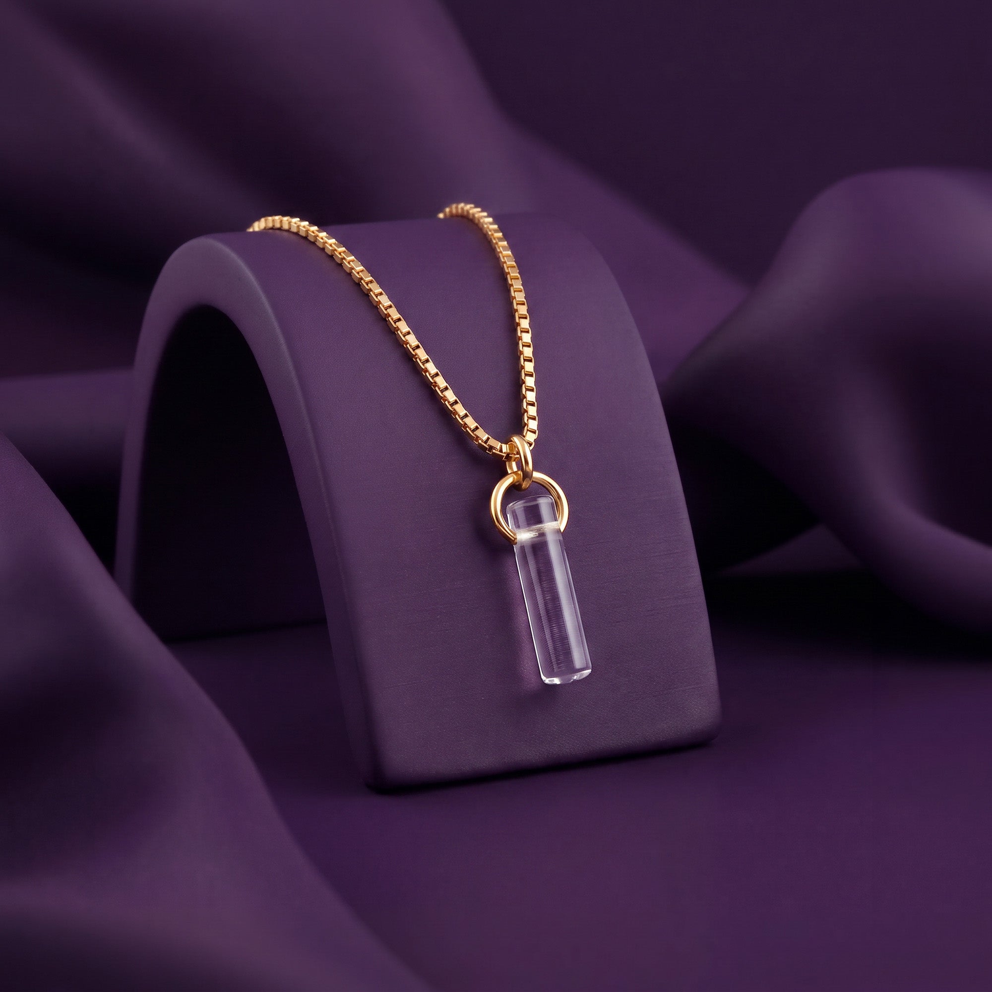 Iris Birthstone Necklace (Feb)