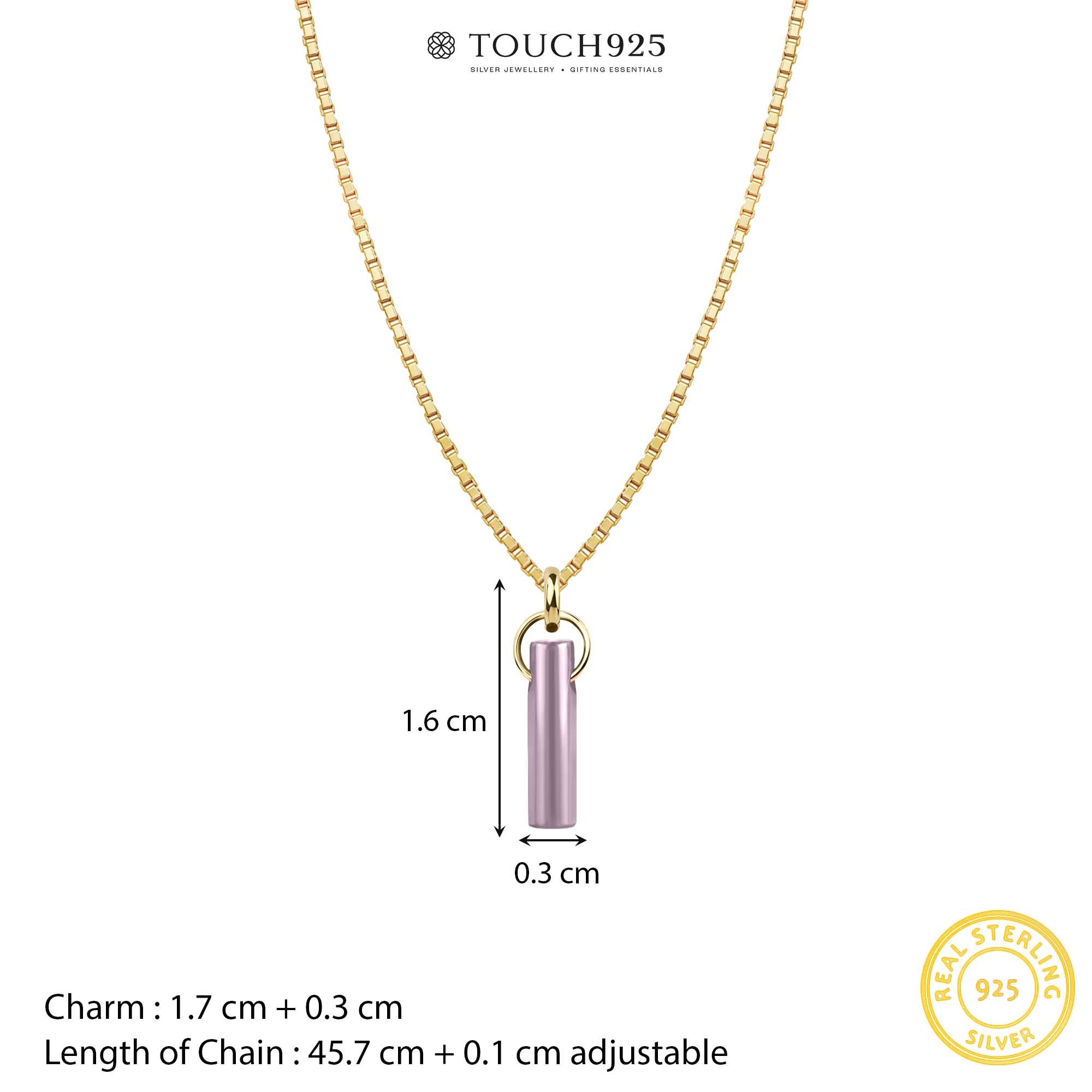 Iris Birthstone Necklace (Feb)