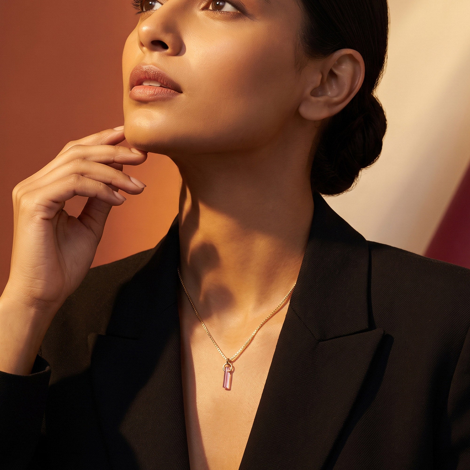 Iris Birthstone Necklace (Feb)