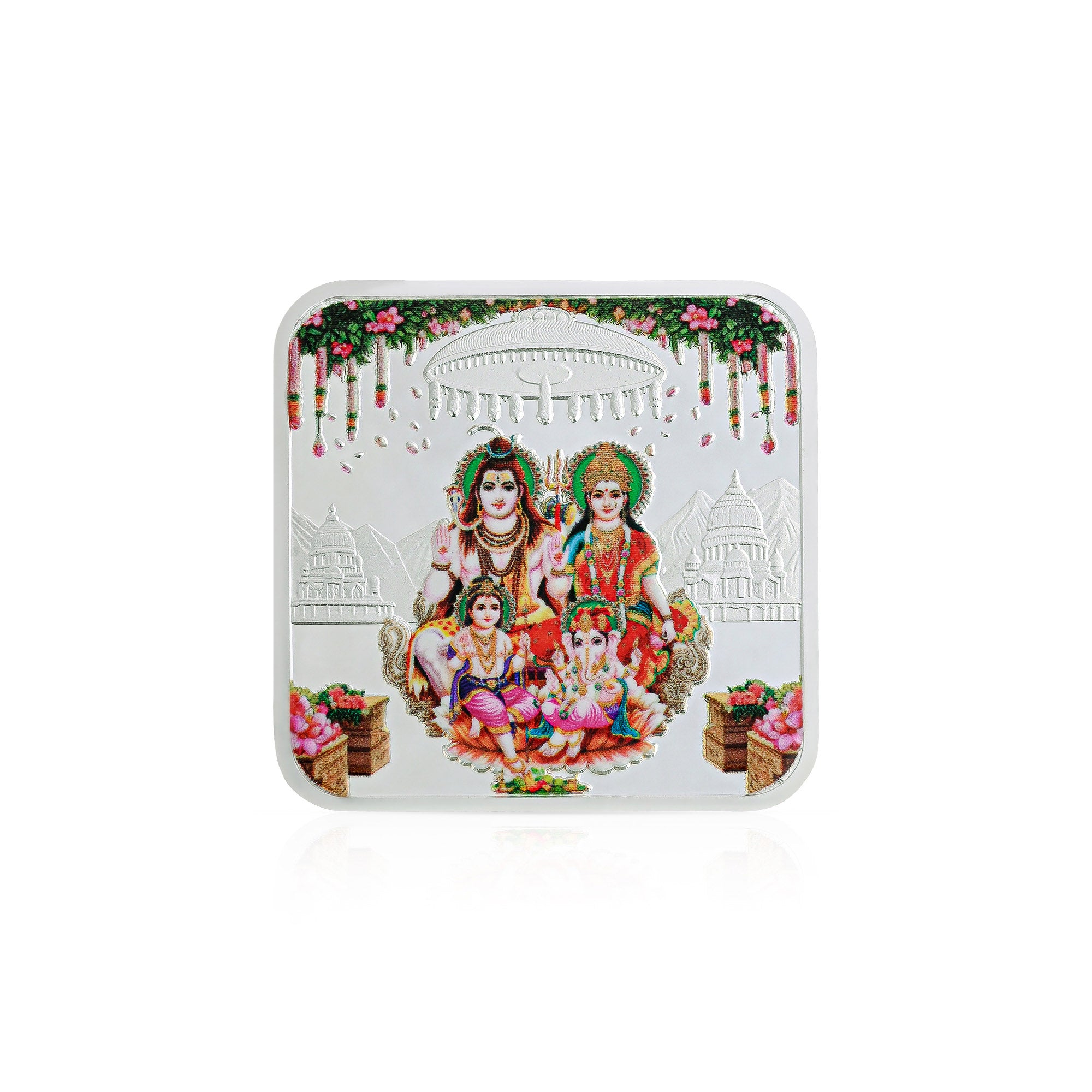 Pure 999 Silver 25g Shiv Parivar Coin