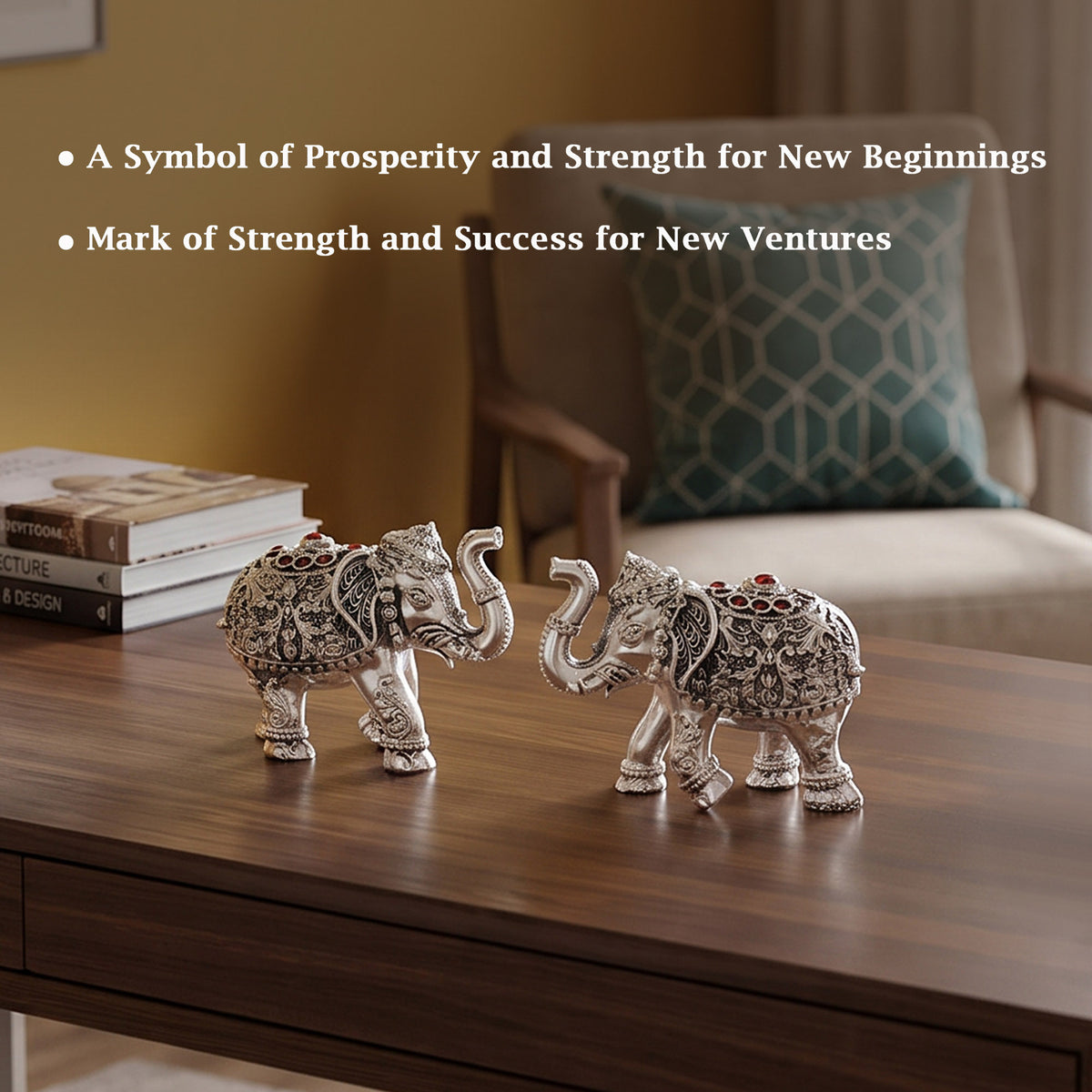 999 Silver Pair Elephant Gift Box