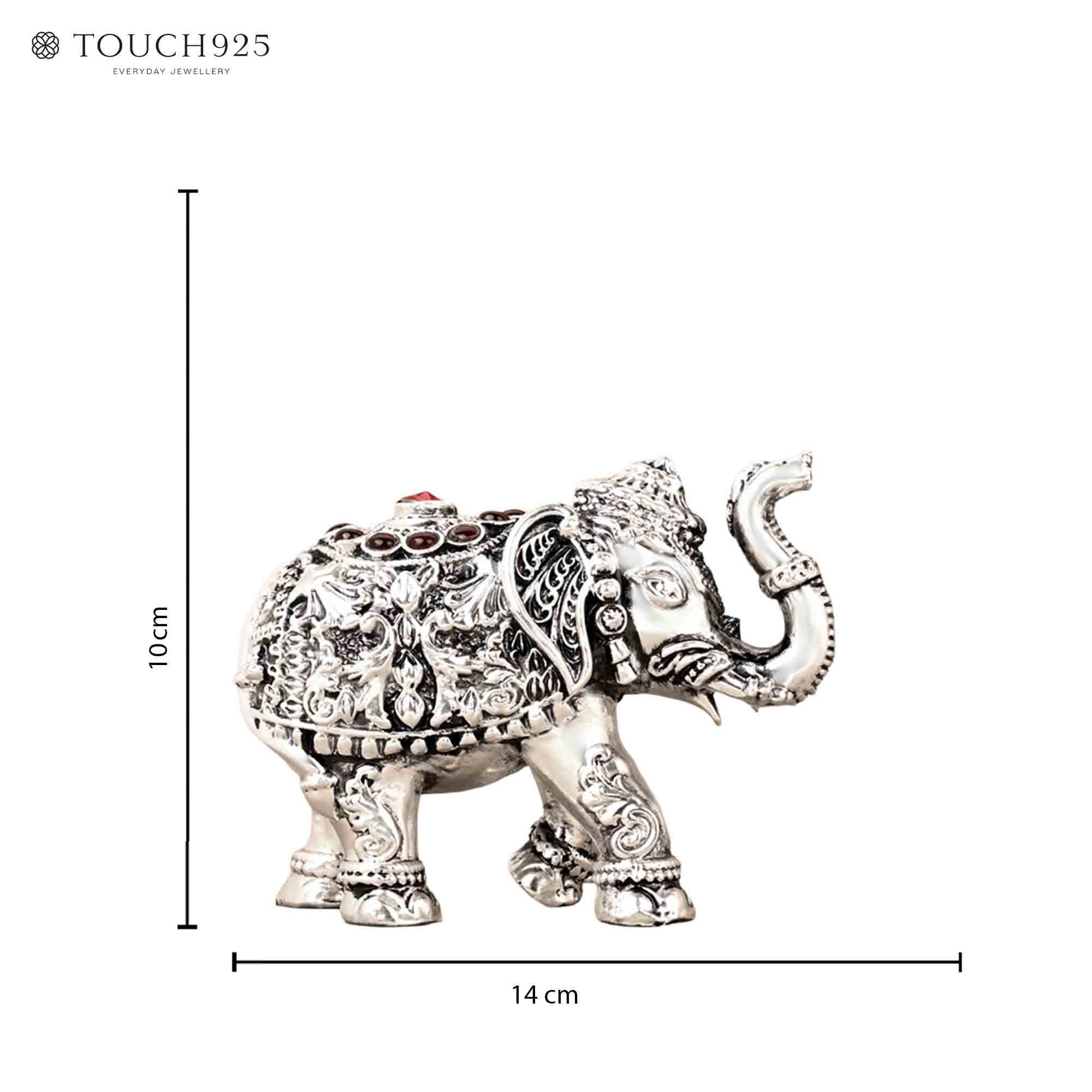 999 Silver Pair Elephant Gift Box