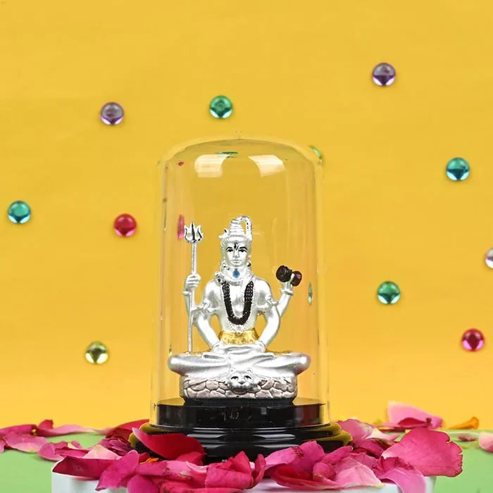 999 Silver Lord Shiva Aura Idol - Touch925