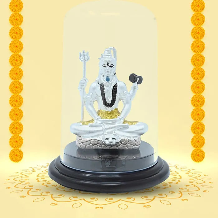 999 Silver Lord Shiva Aura Idol - Touch925