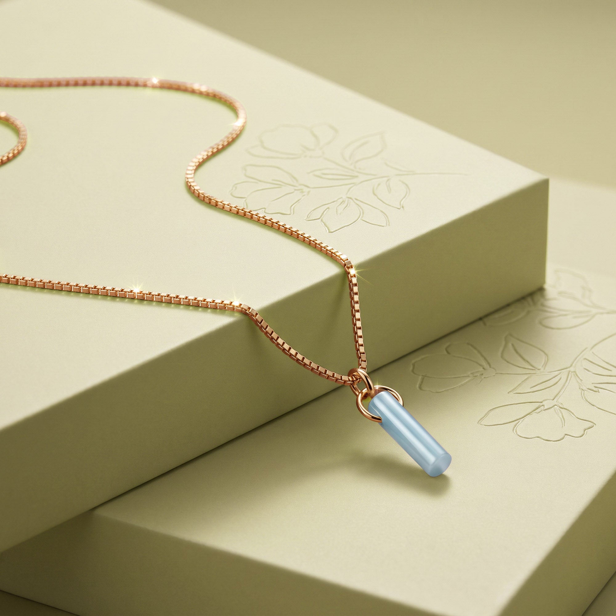 Clara Birthstone Necklace (Apr)