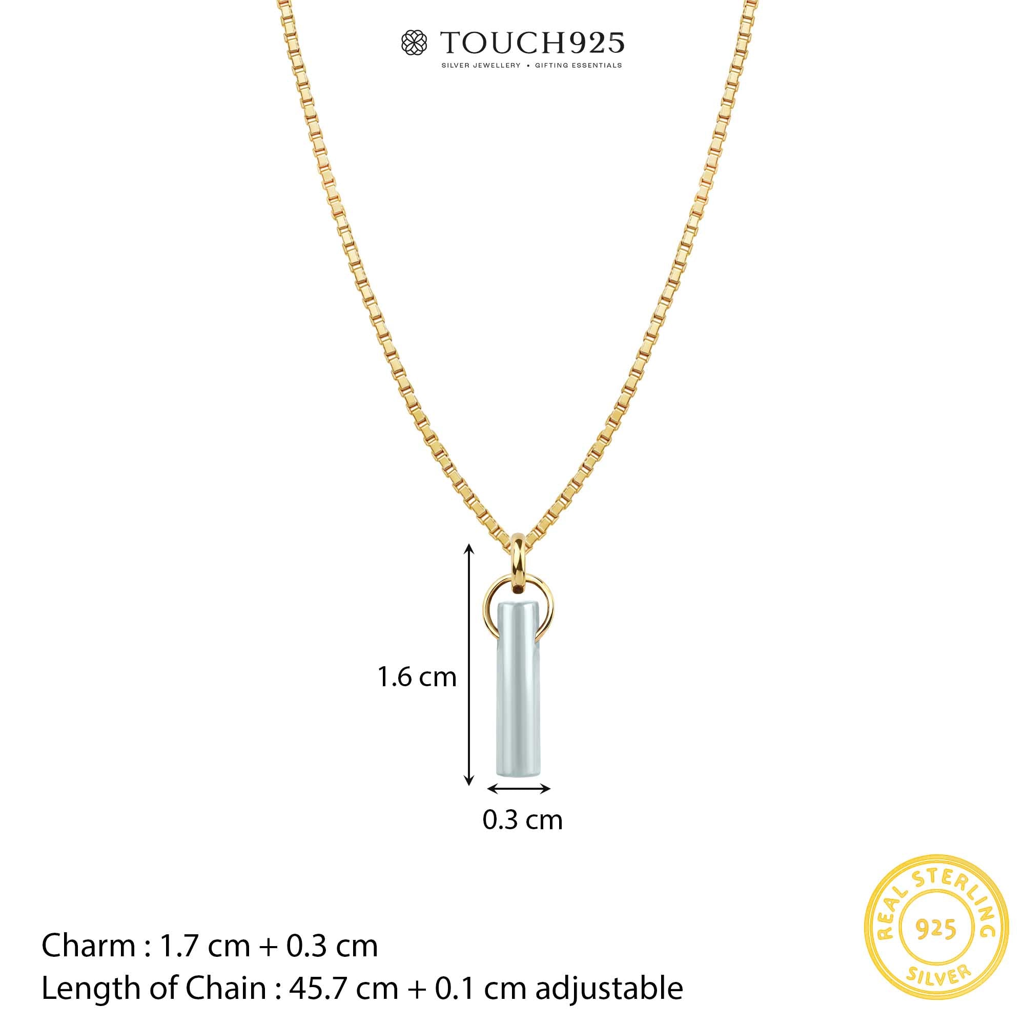 Clara Birthstone Necklace (Apr)