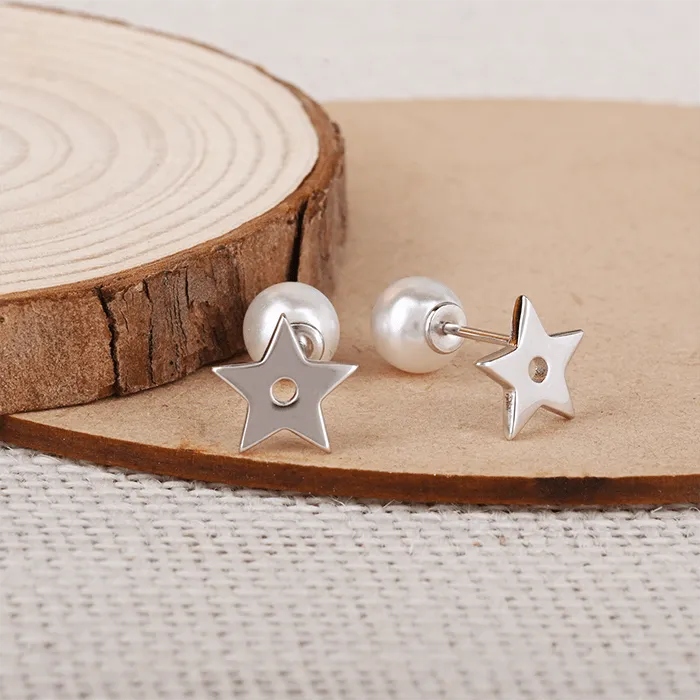 Celestial Star Pearl Earring - Touch925