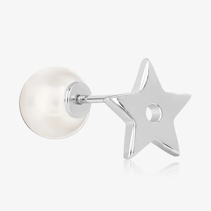 Celestial Star Pearl Earring - Touch925