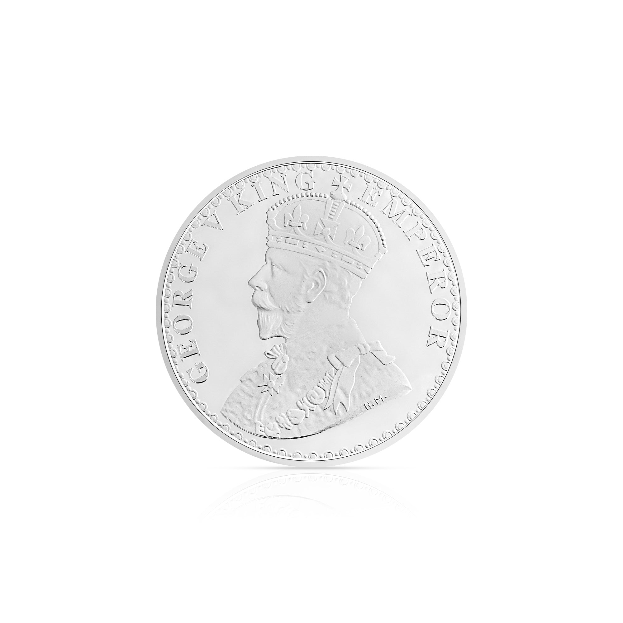 Pure 999 Silver 50g King George V Coin