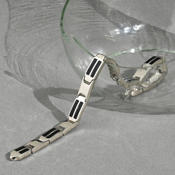 Urban Edge Silver Bracelet