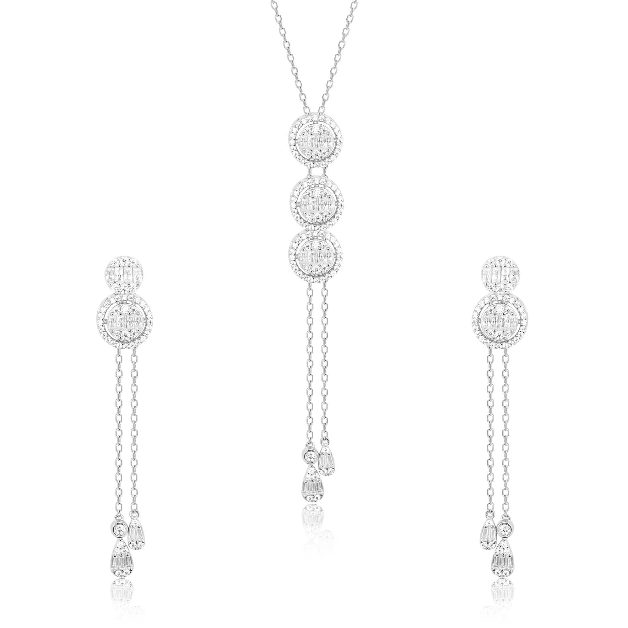 Circlet Symphony Silver Necklace Set