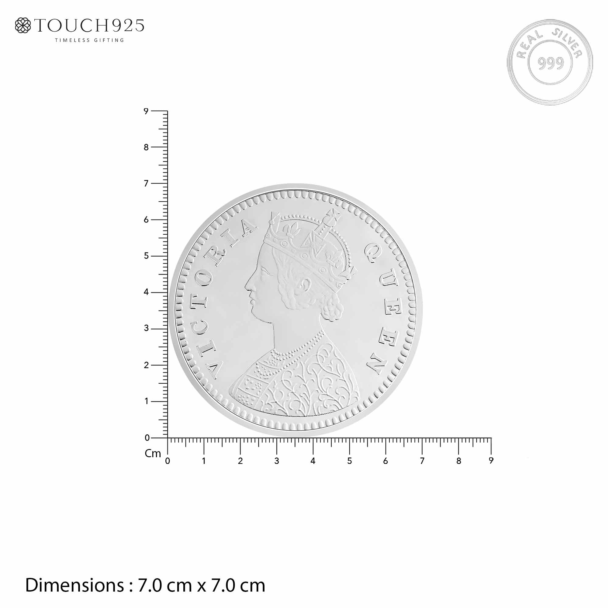 100g Queen Victoria Pure 999 Silver Coin