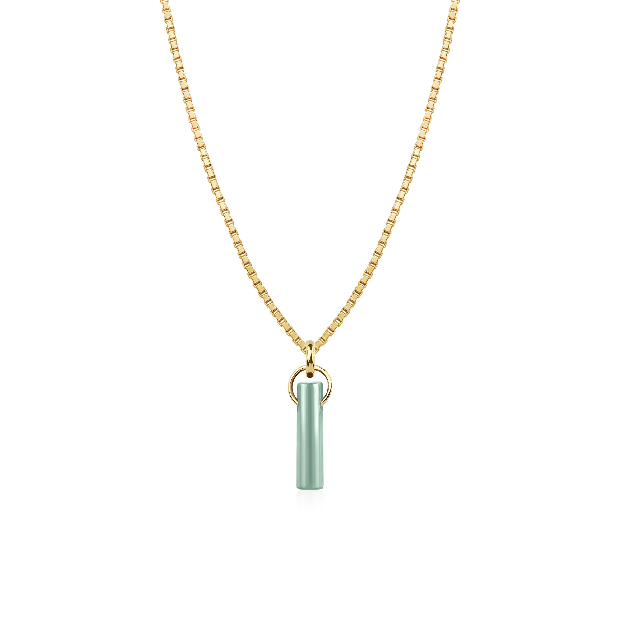 Zia Birthstone Necklace (Aug)
