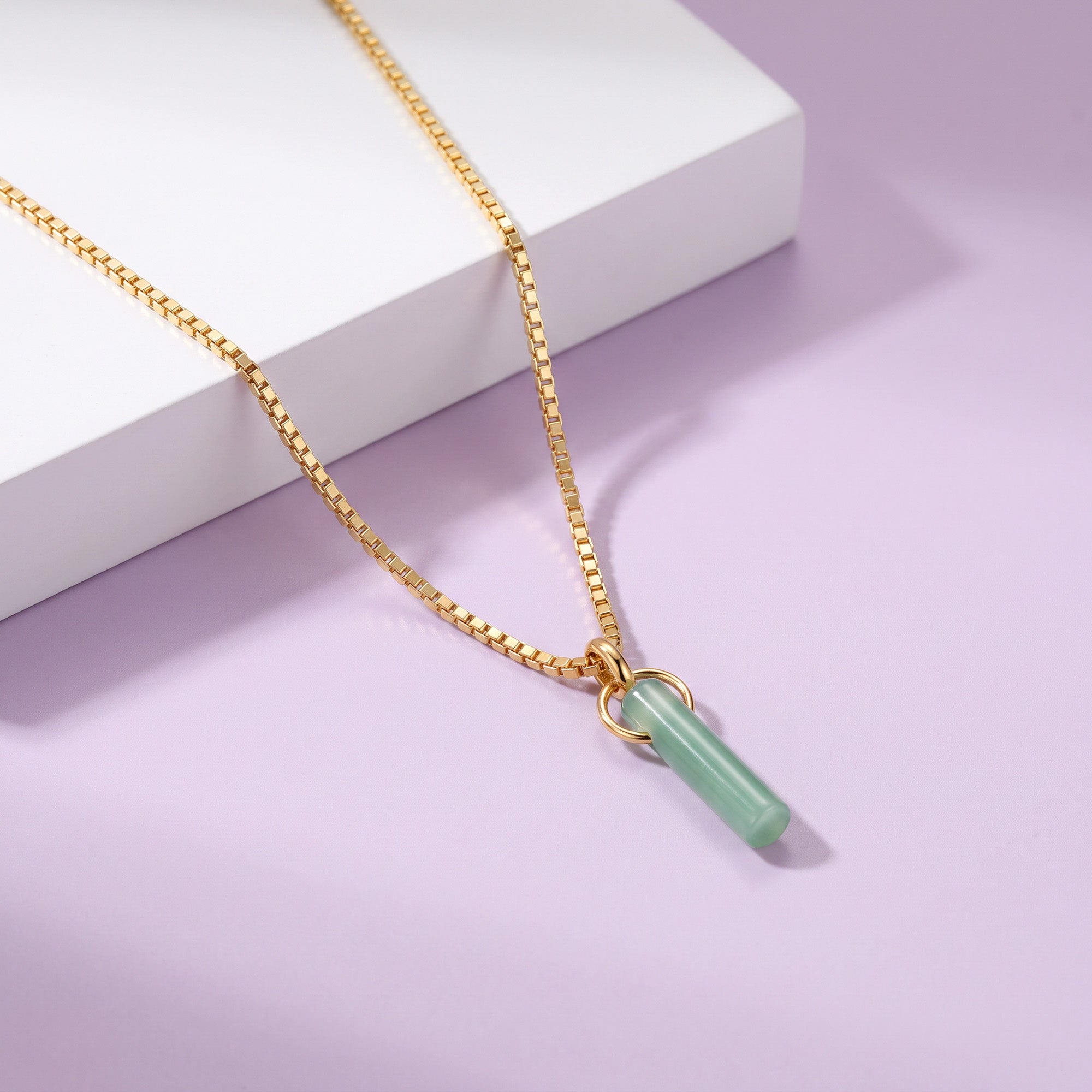 Zia Birthstone Necklace (Aug)