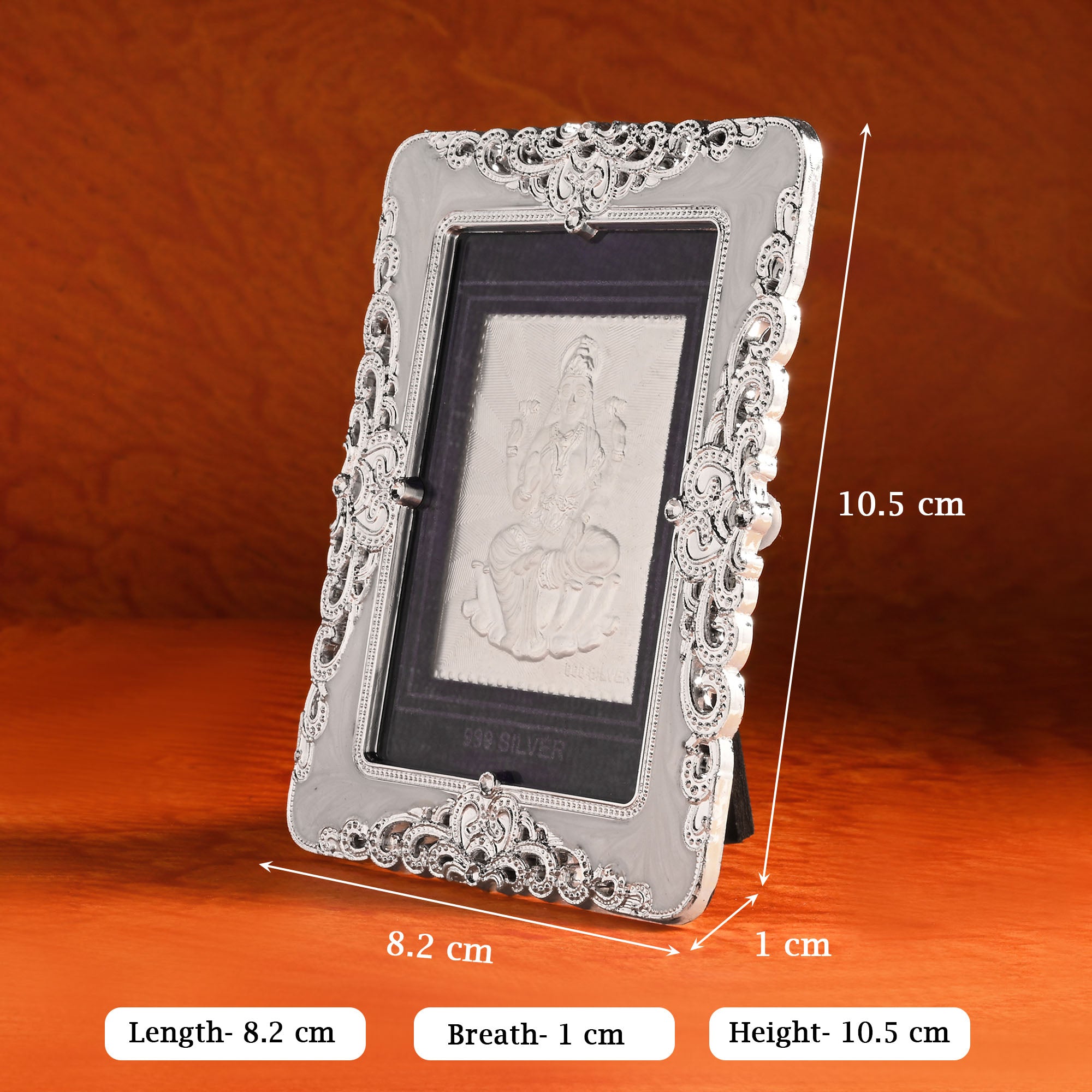 Goddess Lakshmi 999 Silver Photo Frame