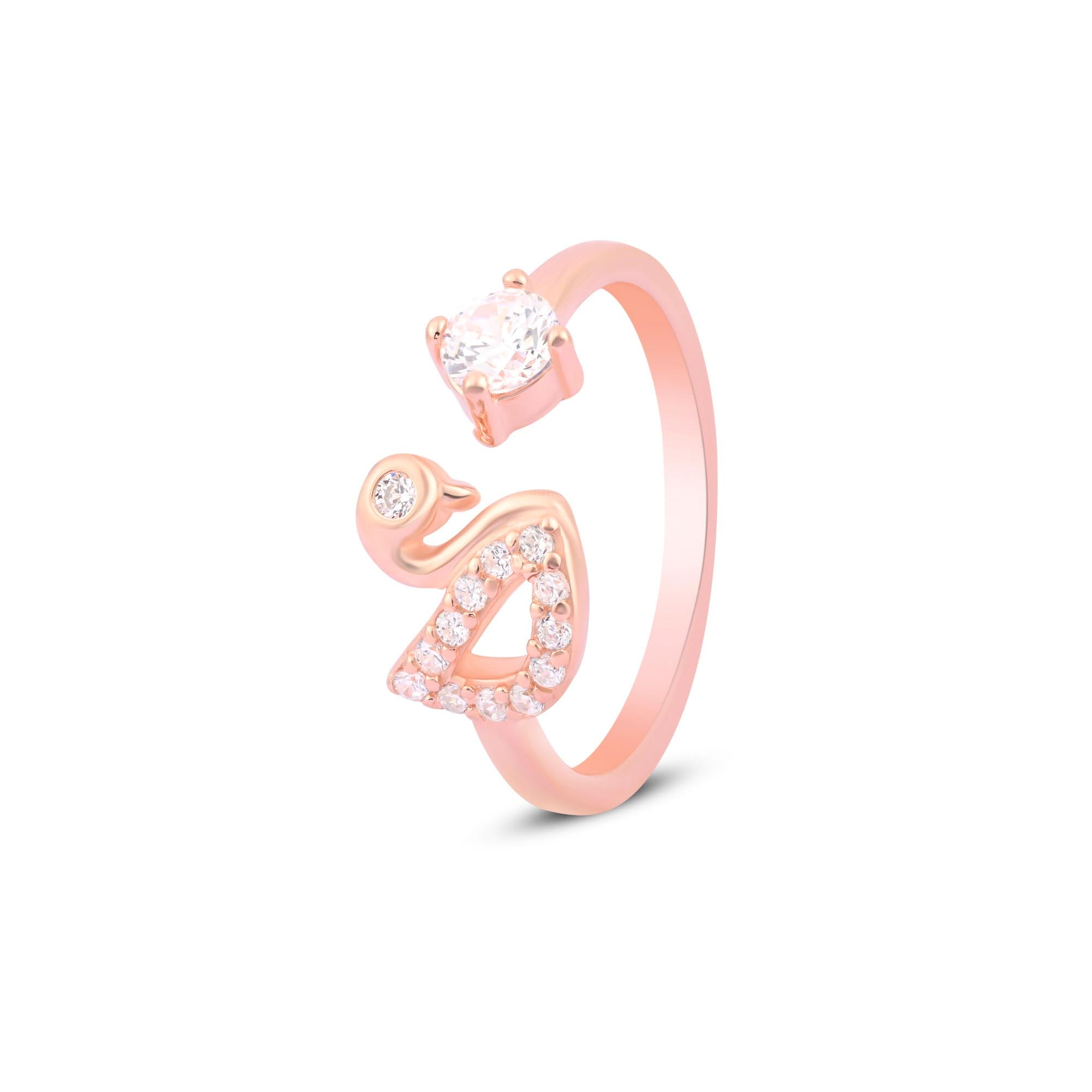 Swan Whisper Toe Ring