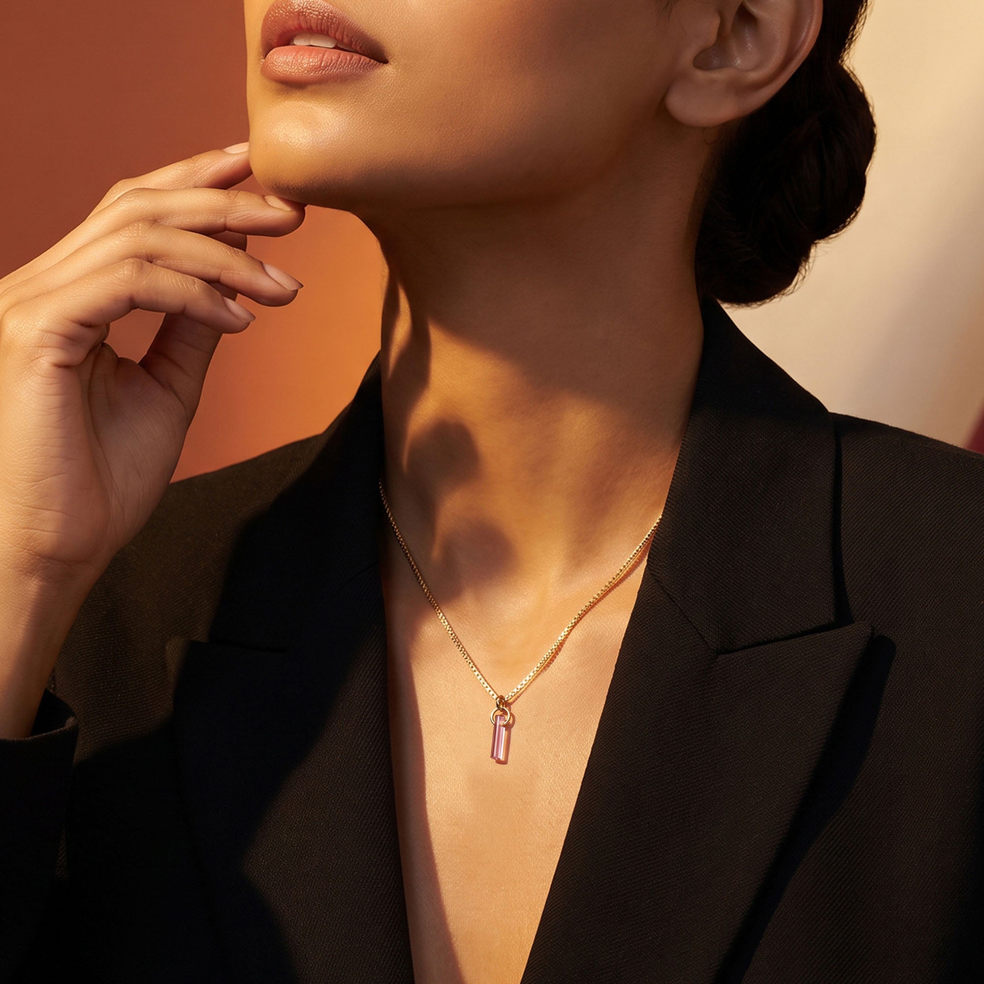 Aura Birthstone Necklace (Oct)