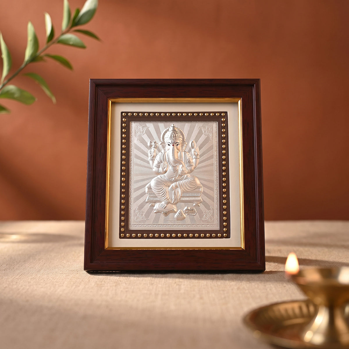 Ganesh Ji 999 Silver Frame