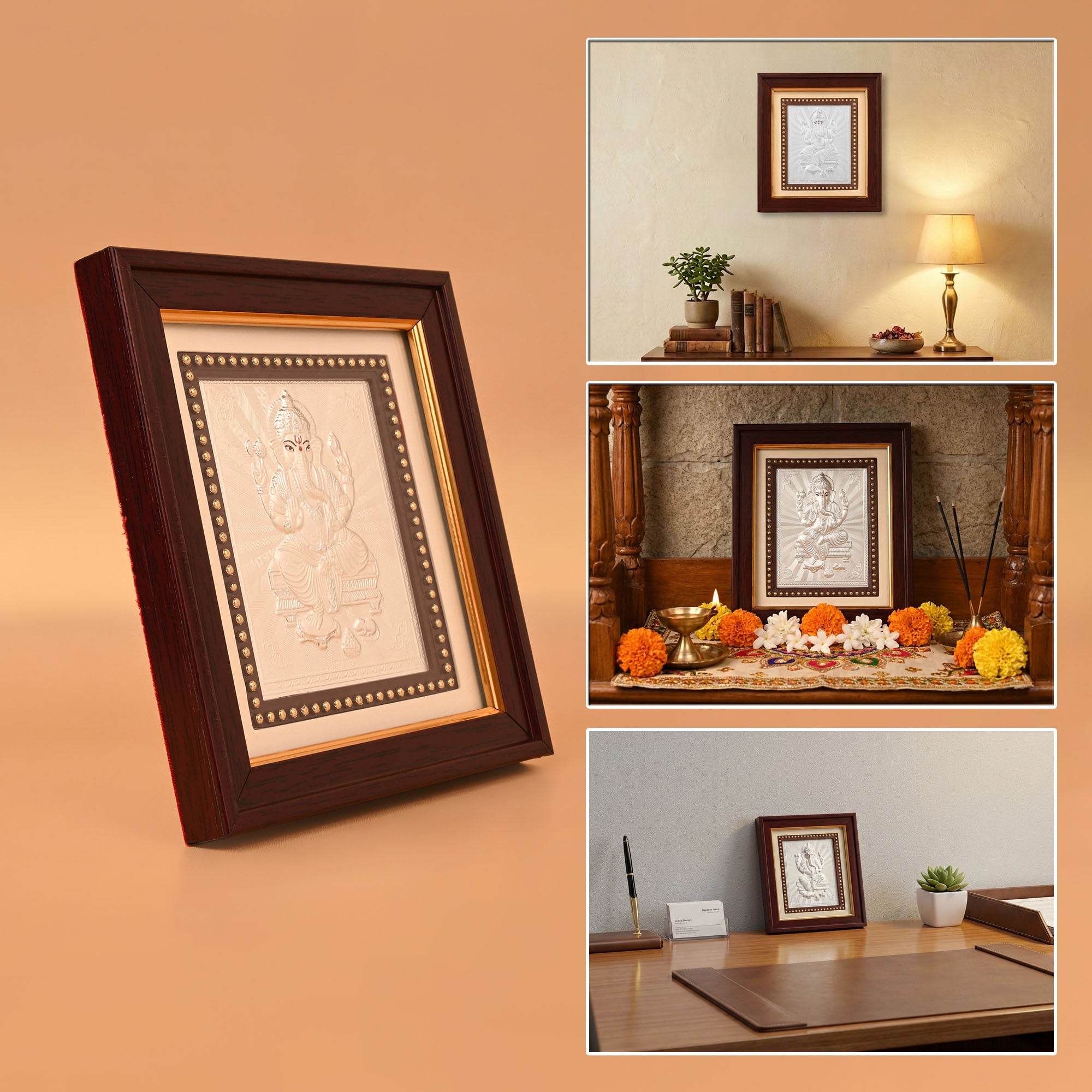 Ganesh Ji 999 Silver Frame