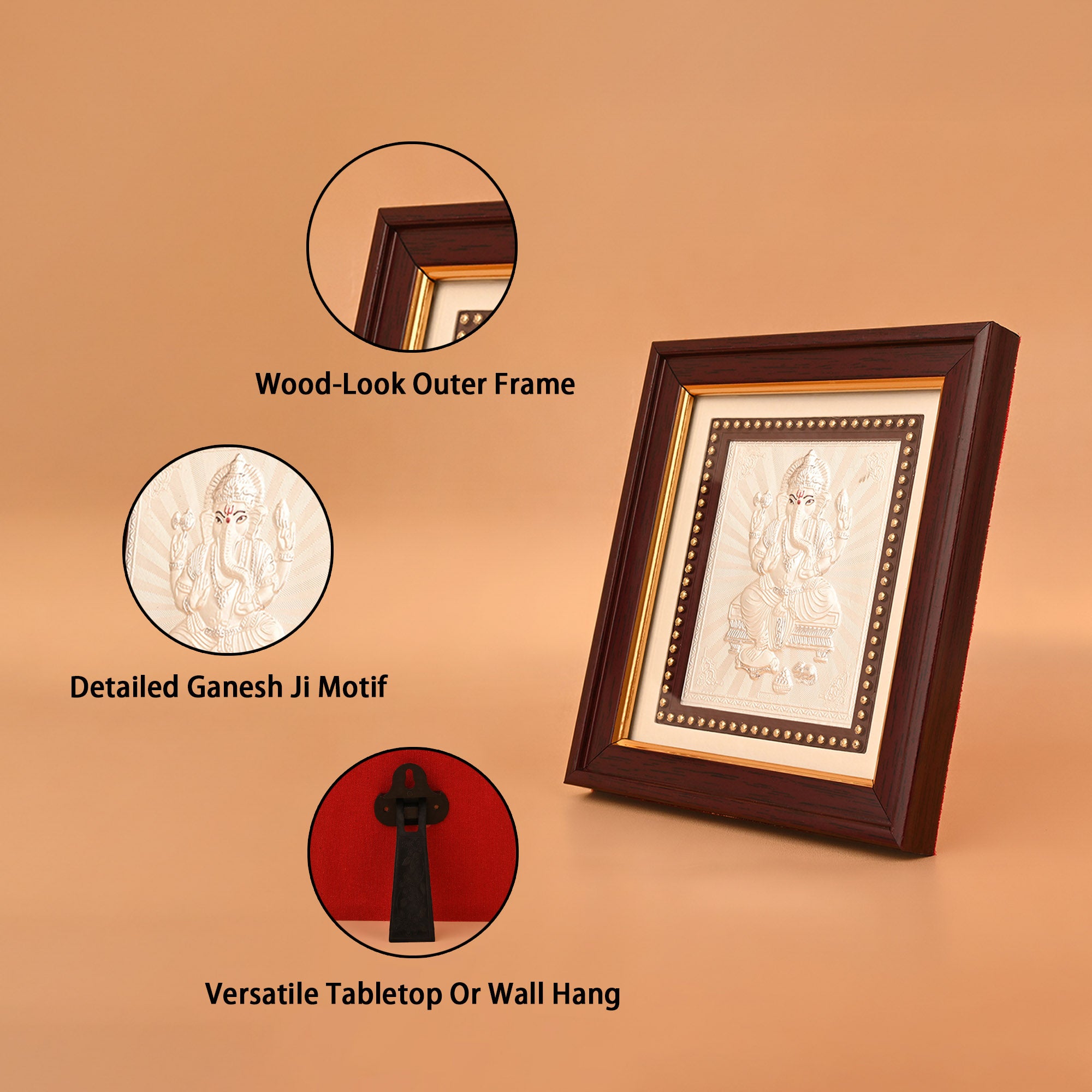 Ganesh Ji 999 Silver Frame