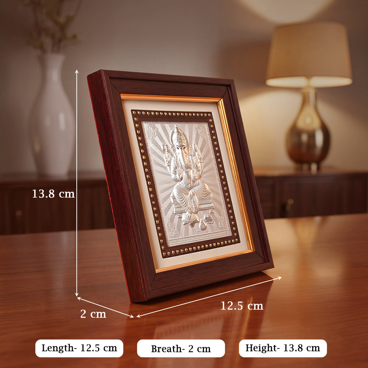 Ganesh Ji 999 Silver Frame