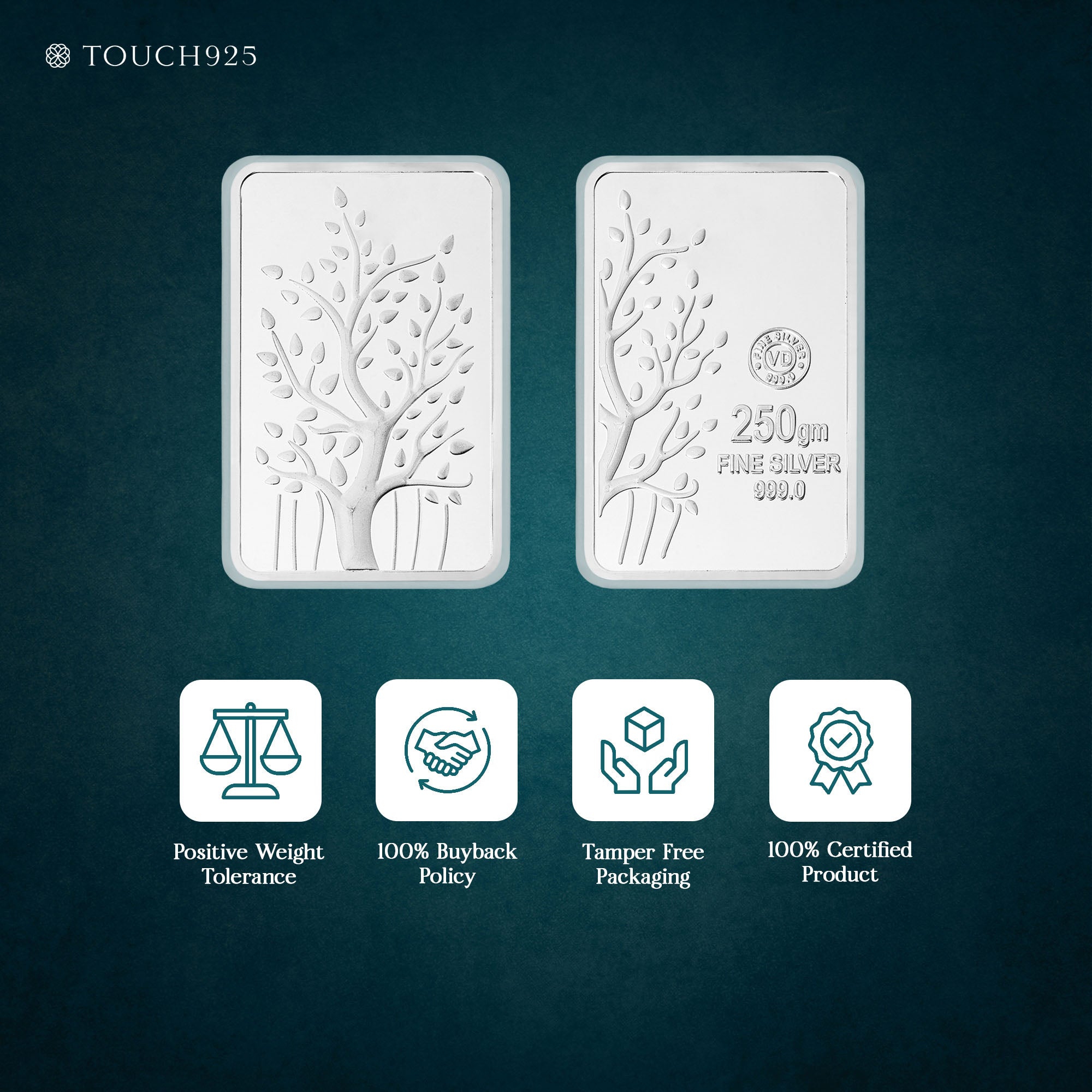 250g Banyan Tree 999 Silver Bar