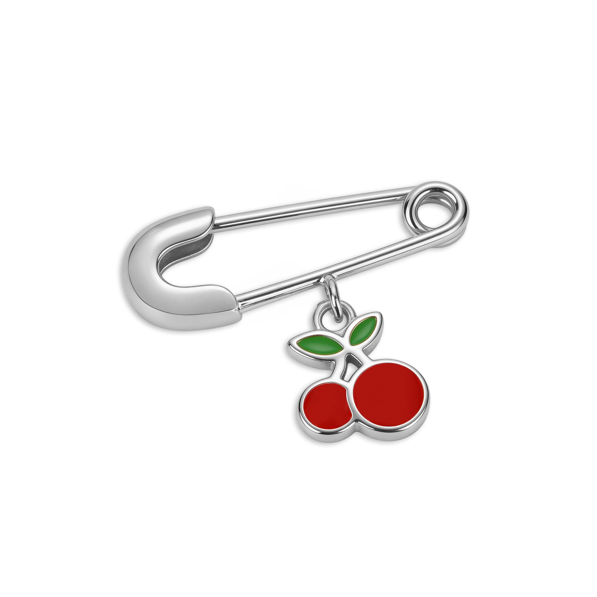 Cherry Charm Kids Safety Pin