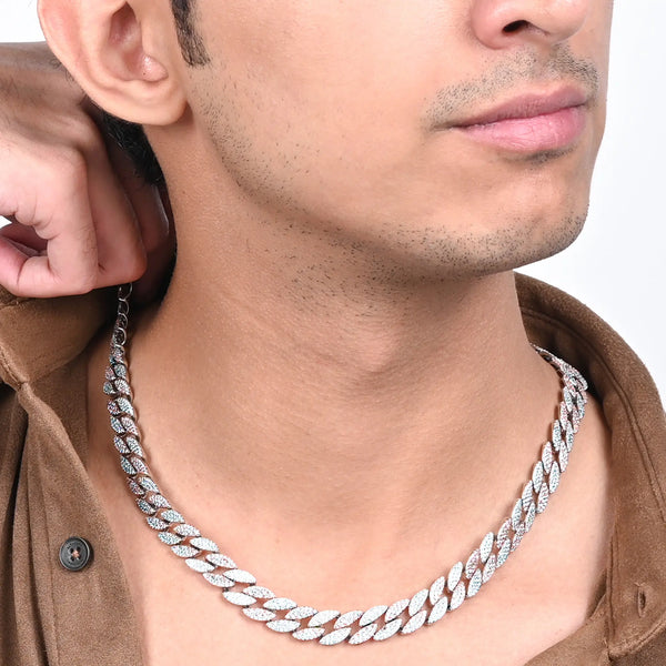 Studded Dual Tone Chunky Chain