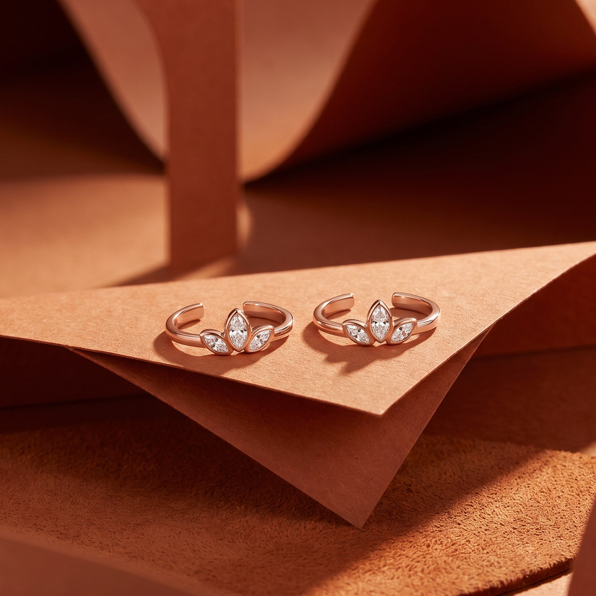 Crystal Sprout Toe Ring