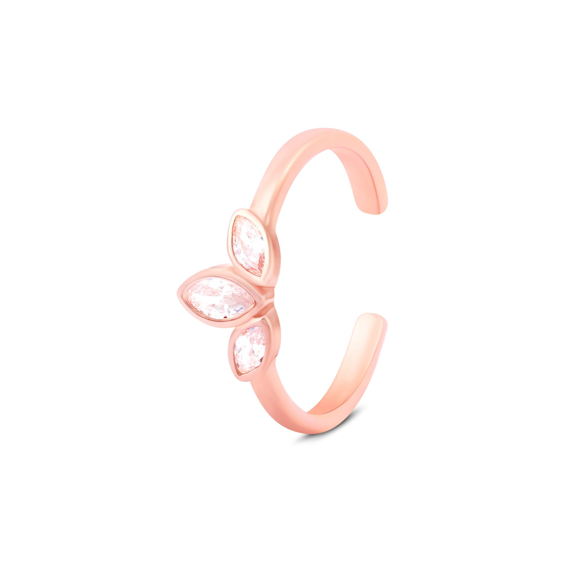 Crystal Sprout Toe Ring