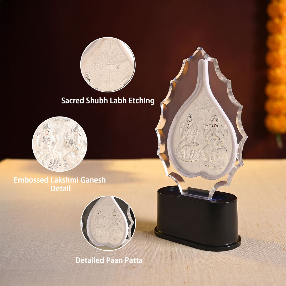 999 Silver Lakshmi Ganesh Idol Stand