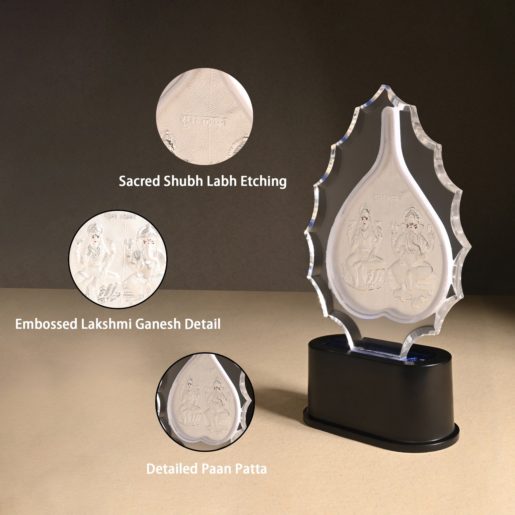 999 Silver Laxmi Ganesh Idol Stand