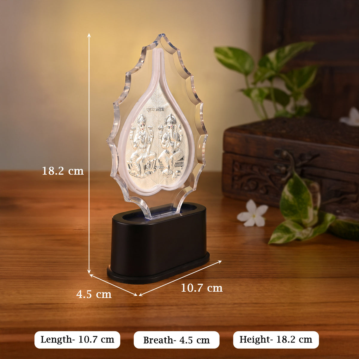999 Silver Lakshmi Ganesh Idol Stand