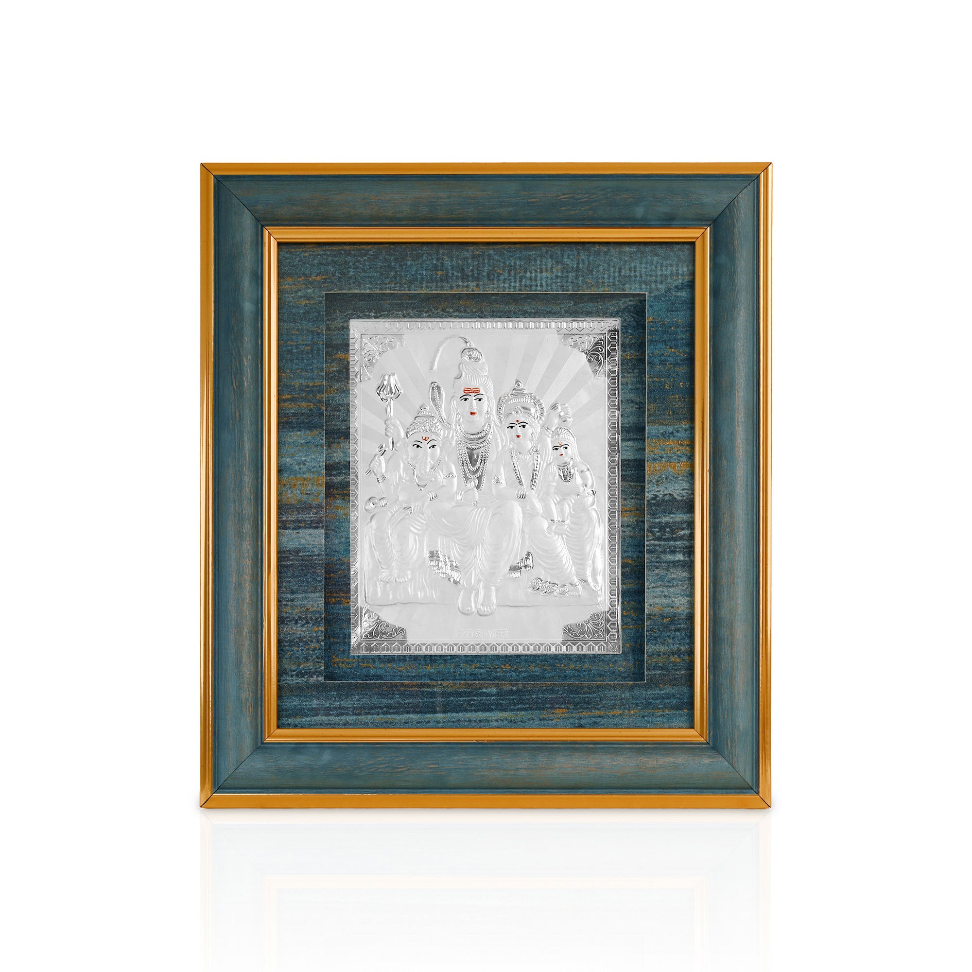 999 Silver Shiv Parivar Frame