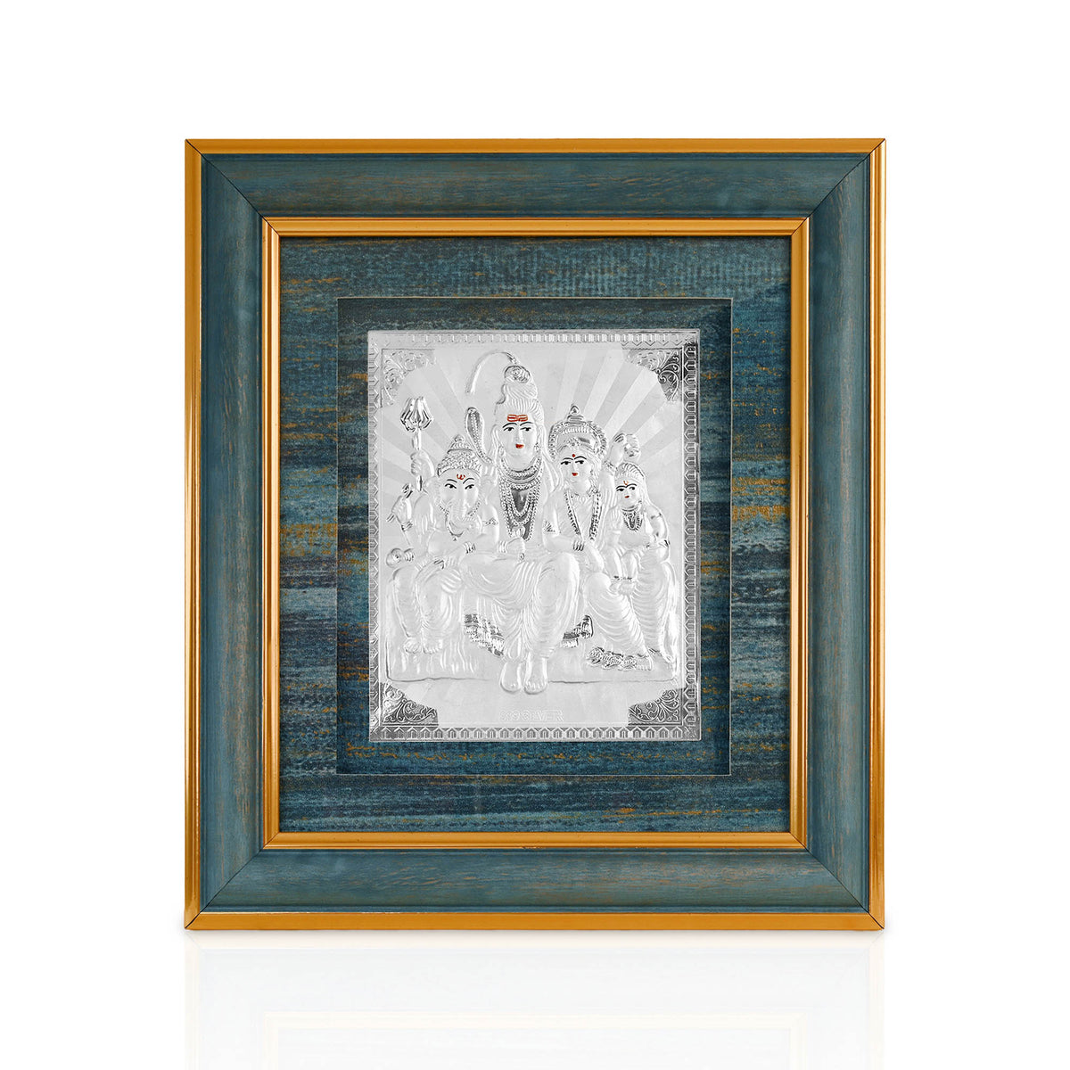 999 Silver Shiv Parivar Frame