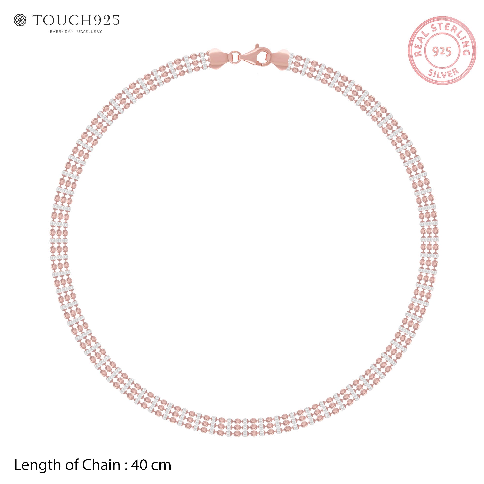 Dual-Tone Beaded Chain