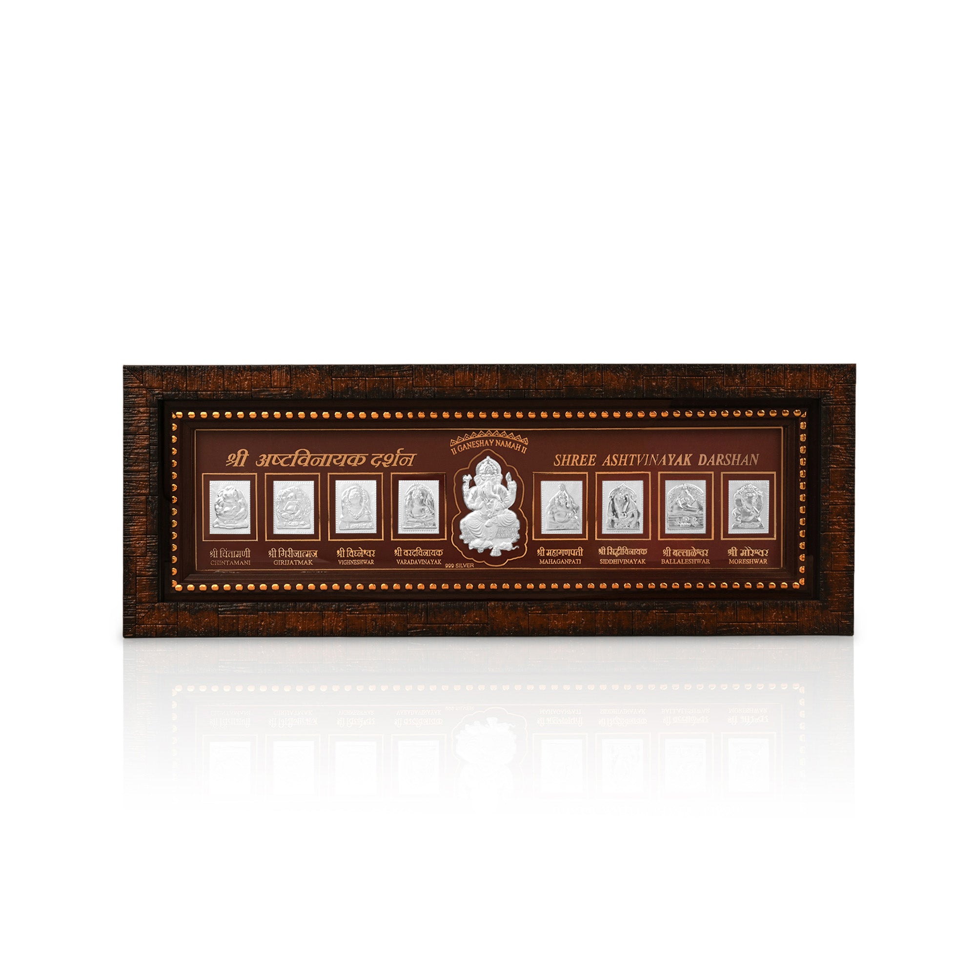 Shree Ashtavinayak 999 Silver Frame