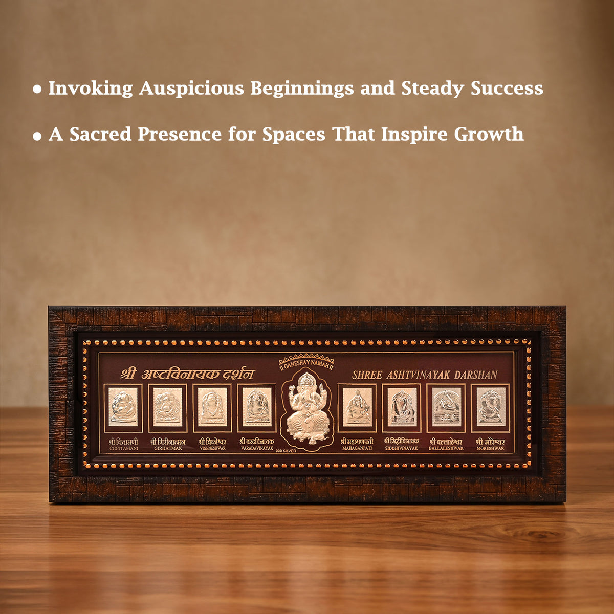 Shree Ashtavinayak 999 Silver Frame
