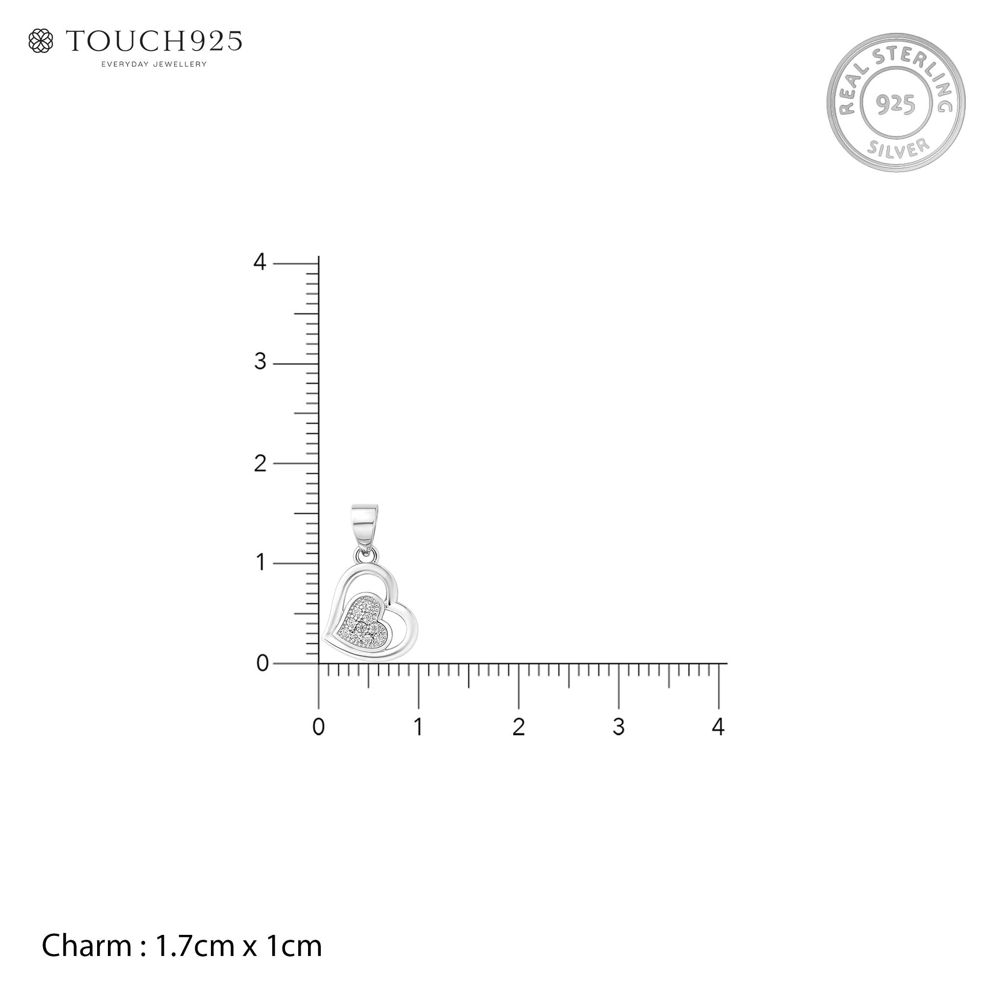 Little Love Heart Silver Pendant