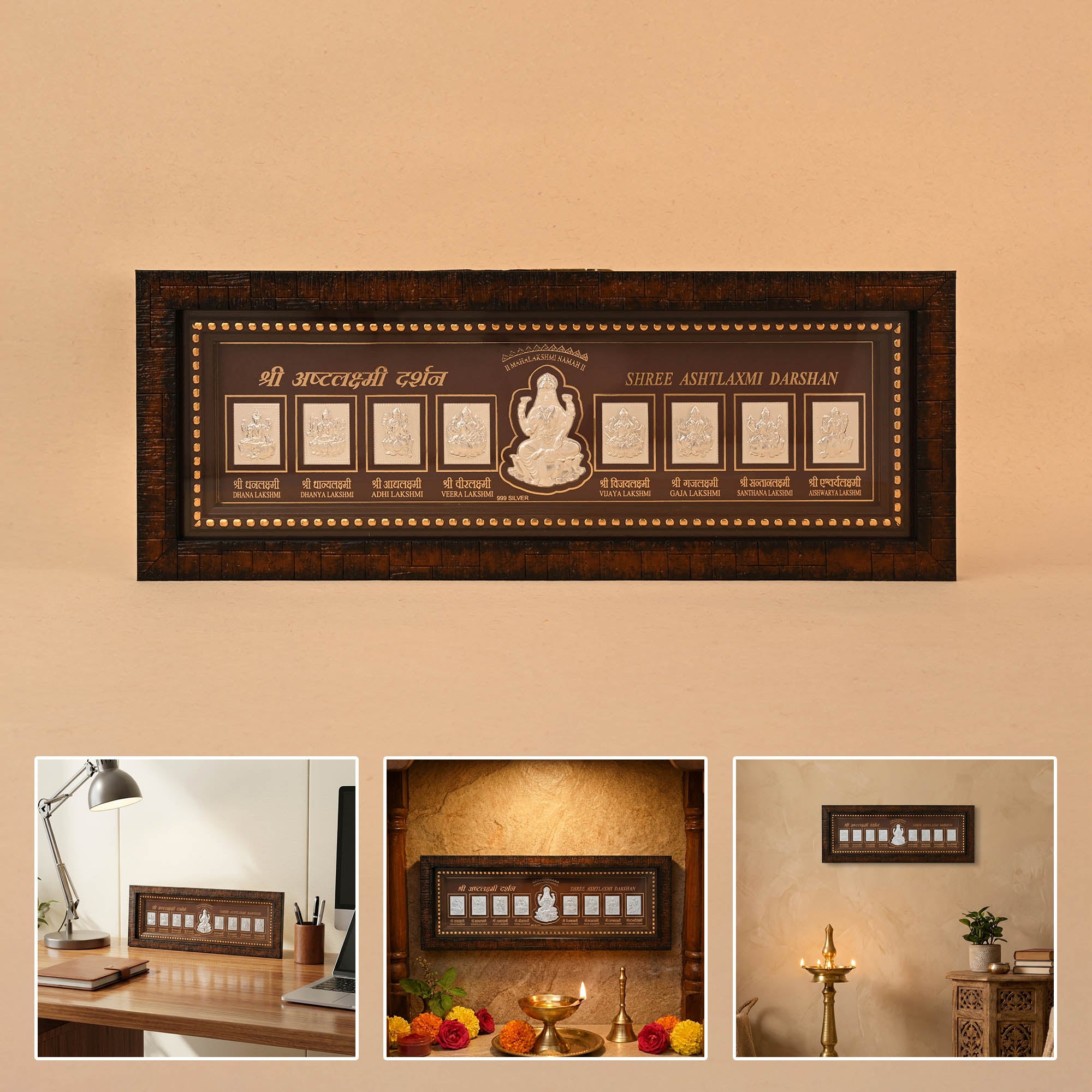 Shree Ashtalakshmi 999 Silver Frame