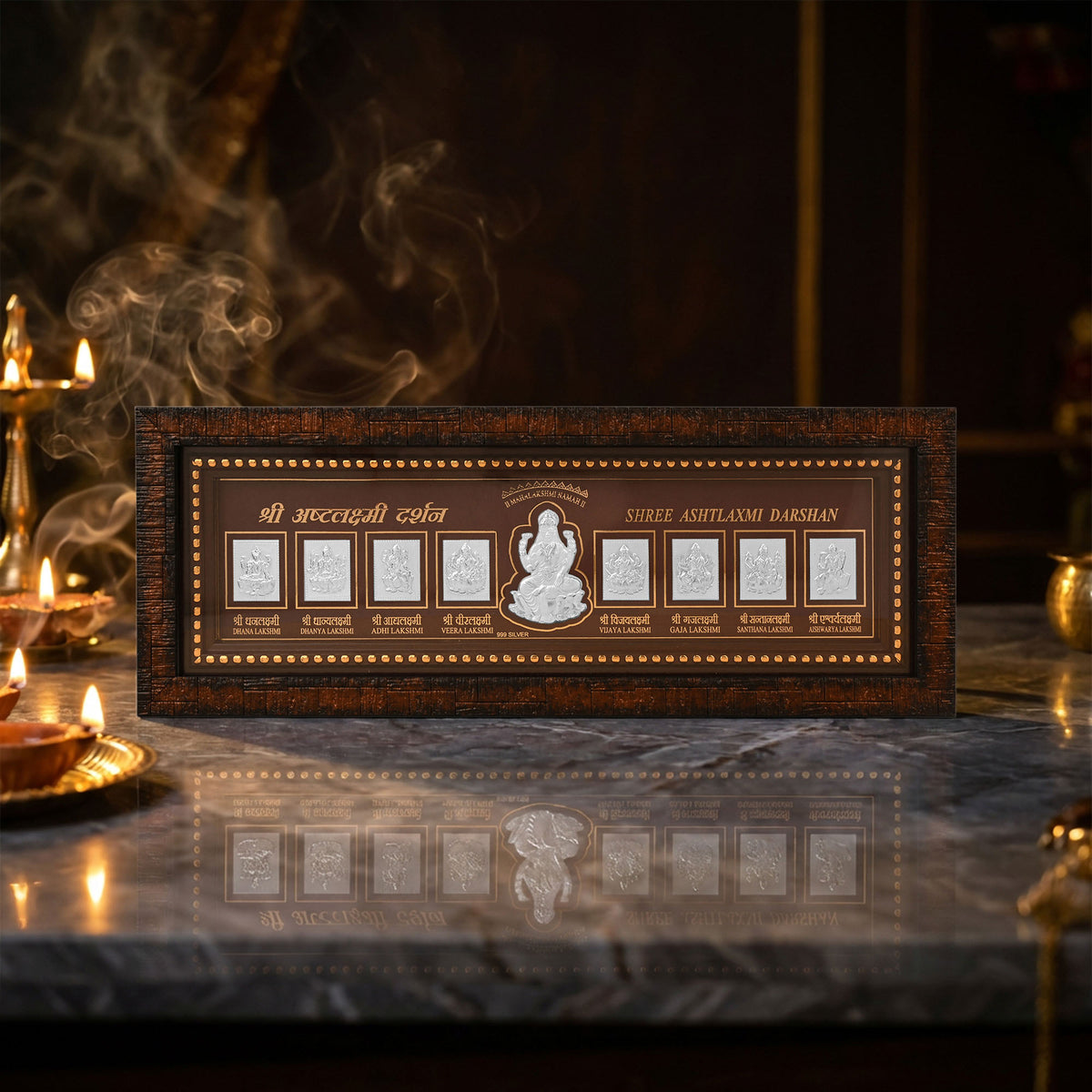 Shree Ashtalakshmi 999 Silver Frame