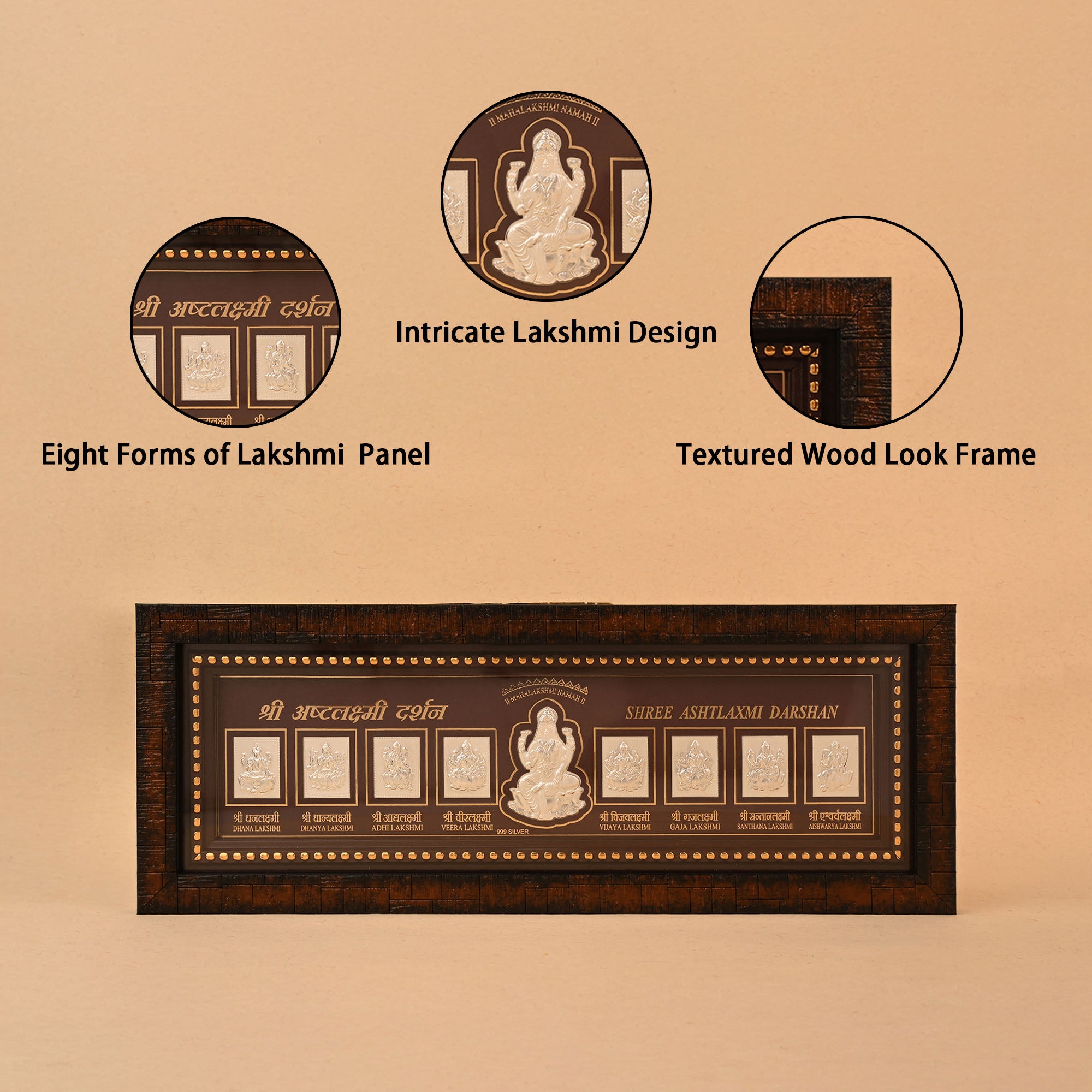 Shree Ashtalakshmi 999 Silver Frame